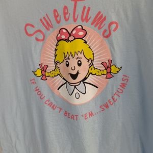 Woman's Parks And Recreation Sweetums Blue Tshirt Size L